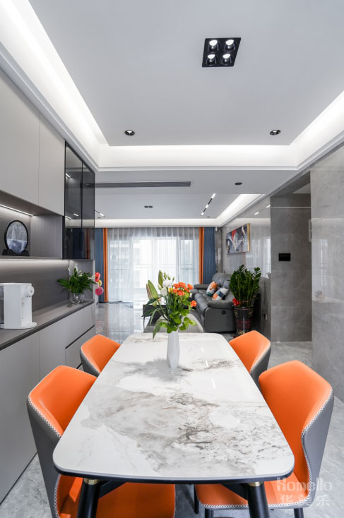 148㎡簡(jiǎn)約風(fēng)，寬松的大橫廳，靈活合理生活動(dòng)線構(gòu)建美好生活